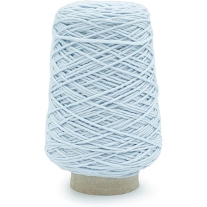 Silk City Fibers, Chunky Merino Wool Yarn for Machine Knitting, Weaving and Crochet, Nero, 1 Cone, Classic Designer Yarn for Premium Garments, Soft Scarves and Bulky Blankets(Powder Blue)