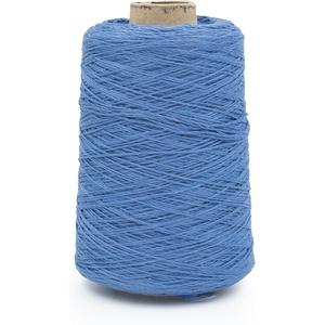 Silk City Fibers, Cotton Bamboo Linen Yarn for Machine Knitting, Weaving and Crochet, Hazelnut, 1 Cone, Designer Yarn for Premium Garments, Soft Shawls and DK Weight Blankets(Denim)