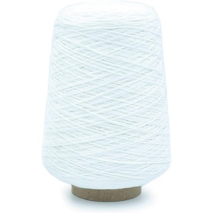 Silk City Fibers, Cotton Bambu Blended Yarn for Machine Knitting, Weaving and Crochet, Bleach, 1 Cone, Designer Yarn for Premium Garments, Soft Shawls, and DK Weight Projects