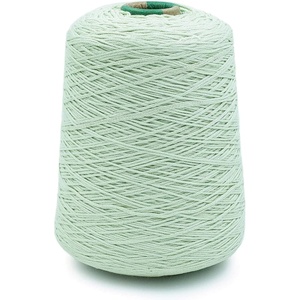 Silk City Fibers, Cotton Bambu Blended Yarn for Machine Knitting, Weaving and Crochet, Honey, 1 Cone, Designer Yarn for Premium Garments, Soft Shawls, and DK Weight Projects(Pale Green)