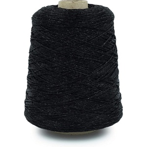 Silk City Fibers, Galaxy Metallic Yarn for Machine Knitting, Weaving and Crochet, Sapphire, 1 Cone, Designer Yarn for Premium Garments, Soft Shawls, and Fine Weight Projects(Onyx)
