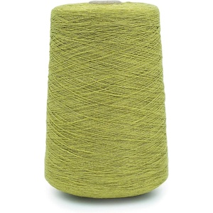 Silk City Fibers, Linen 14, 100% Fine Linen Yarn for Machine Knitting, Weaving and Crochet, Teal, 1 Cone, Designer Yarn for Premium Garments, Soft Shawls, and Lace Weight Projects(Green Tea)