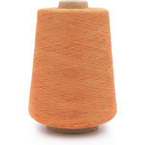 Silk City Fibers, Linen 14, 100% Fine Linen Yarn for Machine Knitting, Weaving and Crochet, Teal, 1 Cone, Designer Yarn for Premium Garments, Soft Shawls, and Lace Weight Projects(Ginger)