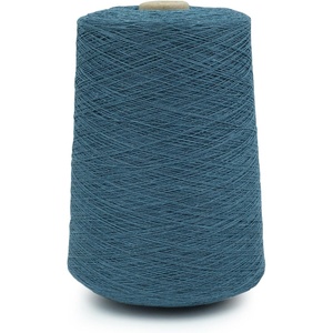 Silk City Fibers, Linen 14, 100% Fine Linen Yarn for Machine Knitting, Weaving and Crochet, Teal, 1 Cone, Designer Yarn for Premium Garments, Soft Shawls, and Lace Weight Projects(Denim)