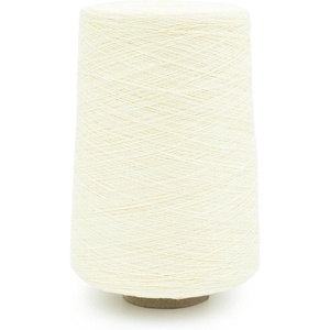 Silk City Fibers, Linen 14, 100% Fine Linen Yarn for Machine Knitting, Weaving and Crochet, Teal, 1 Cone, Designer Yarn for Premium Garments, Soft Shawls, and Lace Weight Projects(Cream)