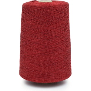 Silk City Fibers, Linen 14, 100% Fine Linen Yarn for Machine Knitting, Weaving and Crochet, Teal, 1 Cone, Designer Yarn for Premium Garments, Soft Shawls, and Lace Weight Projects(Fire Red)