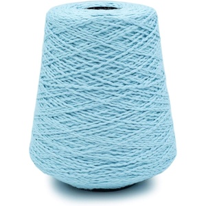 Silk City Fibers, Softball Cotton Yarn for Machine Knitting, Weaving and Crochet, Blue Bonnet, 1 Cone, Designer Yarn for Premium Garments, Soft Shawls, and Textured Blankets(Ballet Blue)