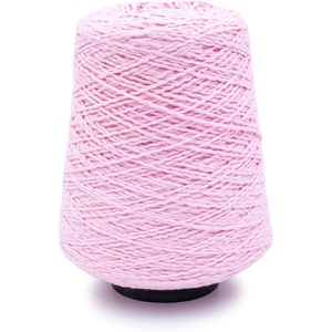 Silk City Fibers, Softball Cotton Yarn for Machine Knitting, Weaving and Crochet, Blue Bonnet, 1 Cone, Designer Yarn for Premium Garments, Soft Shawls, and Textured Blankets(Pink Sherbet)