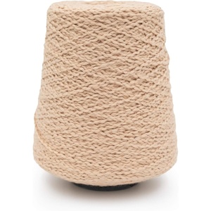Silk City Fibers, Softball Cotton Yarn for Machine Knitting, Weaving and Crochet, Blue Bonnet, 1 Cone, Designer Yarn for Premium Garments, Soft Shawls, and Textured Blankets(Camel)