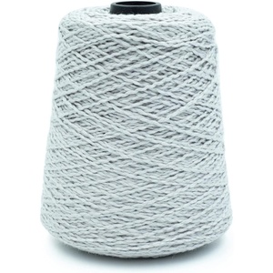Silk City Fibers, Softball Cotton Yarn for Machine Knitting, Weaving and Crochet, Blue Bonnet, 1 Cone, Designer Yarn for Premium Garments, Soft Shawls, and Textured Blankets(Chrome)