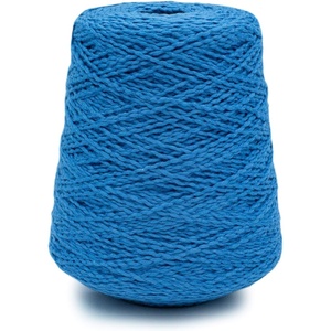 Silk City Fibers, Softball Cotton Yarn for Machine Knitting, Weaving and Crochet, Blue Bonnet, 1 Cone, Designer Yarn for Premium Garments, Soft Shawls, and Textured Blankets(Spa Blue)
