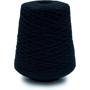 Silk City Fibers, Softball Cotton Yarn for Machine Knitting, Weaving and Crochet, Blue Bonnet, 1 Cone, Designer Yarn for Premium Garments, Soft Shawls, and Textured Blankets(Onyx)