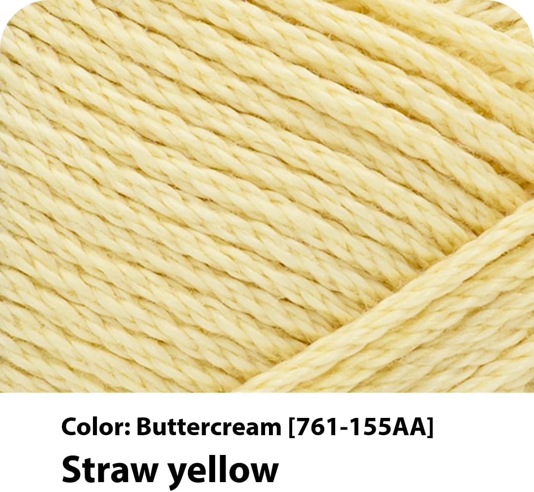 image:imageLion Brand Yarn 247 Cotton Mercerized Lightweight Yarn for Knitting Crochet and Crafts Tea Party 5 Pack Multicolor Pack of Natural Fiber for Breathable Tops Durable Bags and Dish ClothsButtercream