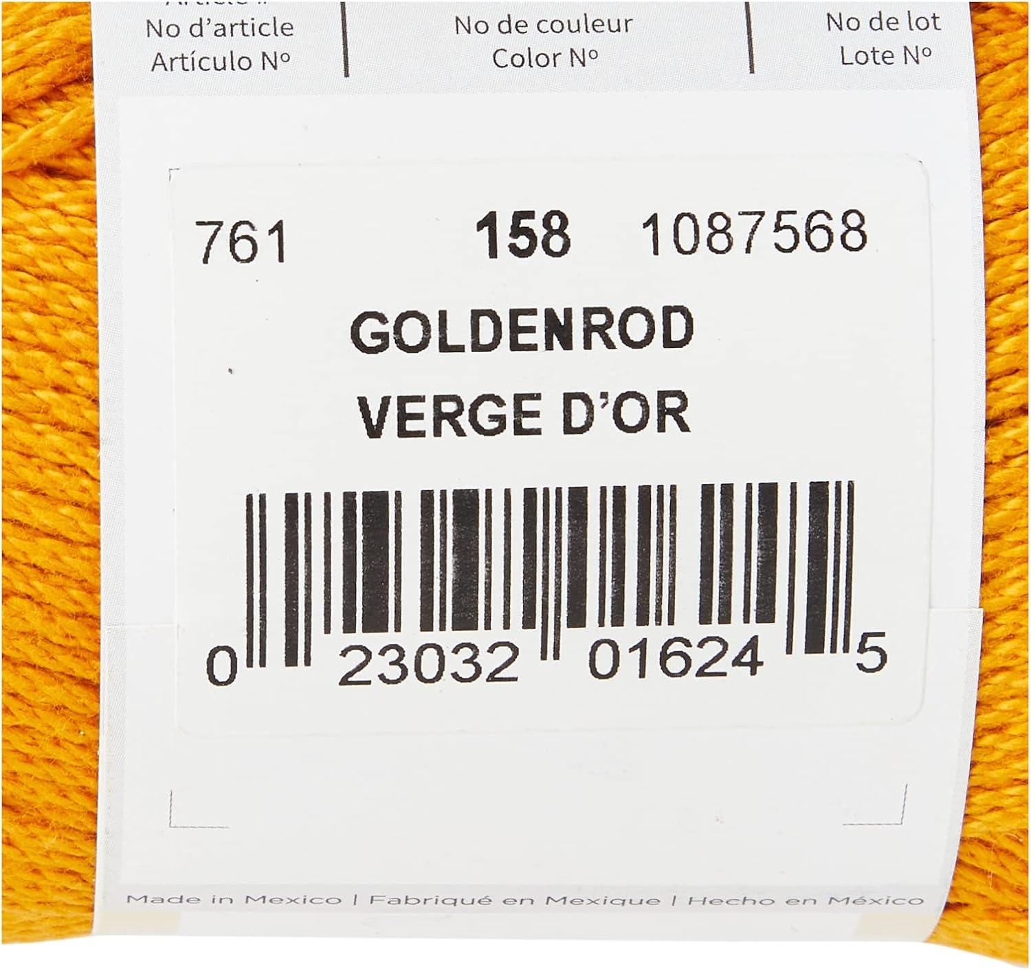 image:imageLion Brand Yarn 247 Cotton Mercerized Lightweight Yarn for Knitting Crochet and Crafts Tea Party 5 Pack Multicolor Pack of Natural Fiber for Breathable Tops Durable Bags and Dish ClothsGoldenrod