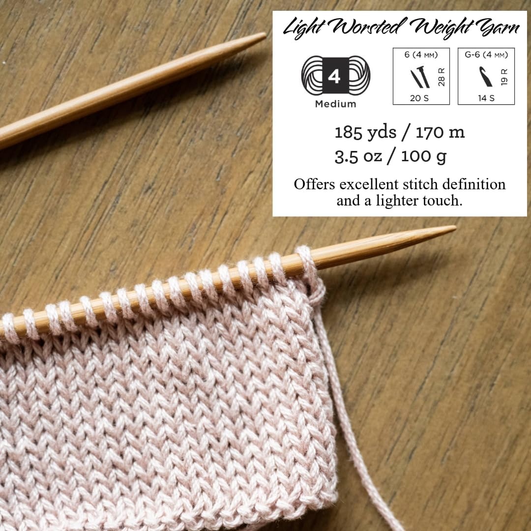 image:imageLion Brand Yarn 247 Cotton Mercerized Lightweight Yarn for Knitting Crochet and Crafts Tea Party 5 Pack Multicolor Pack of Natural Fiber for Breathable Tops Durable Bags and Dish ClothsWildflower
