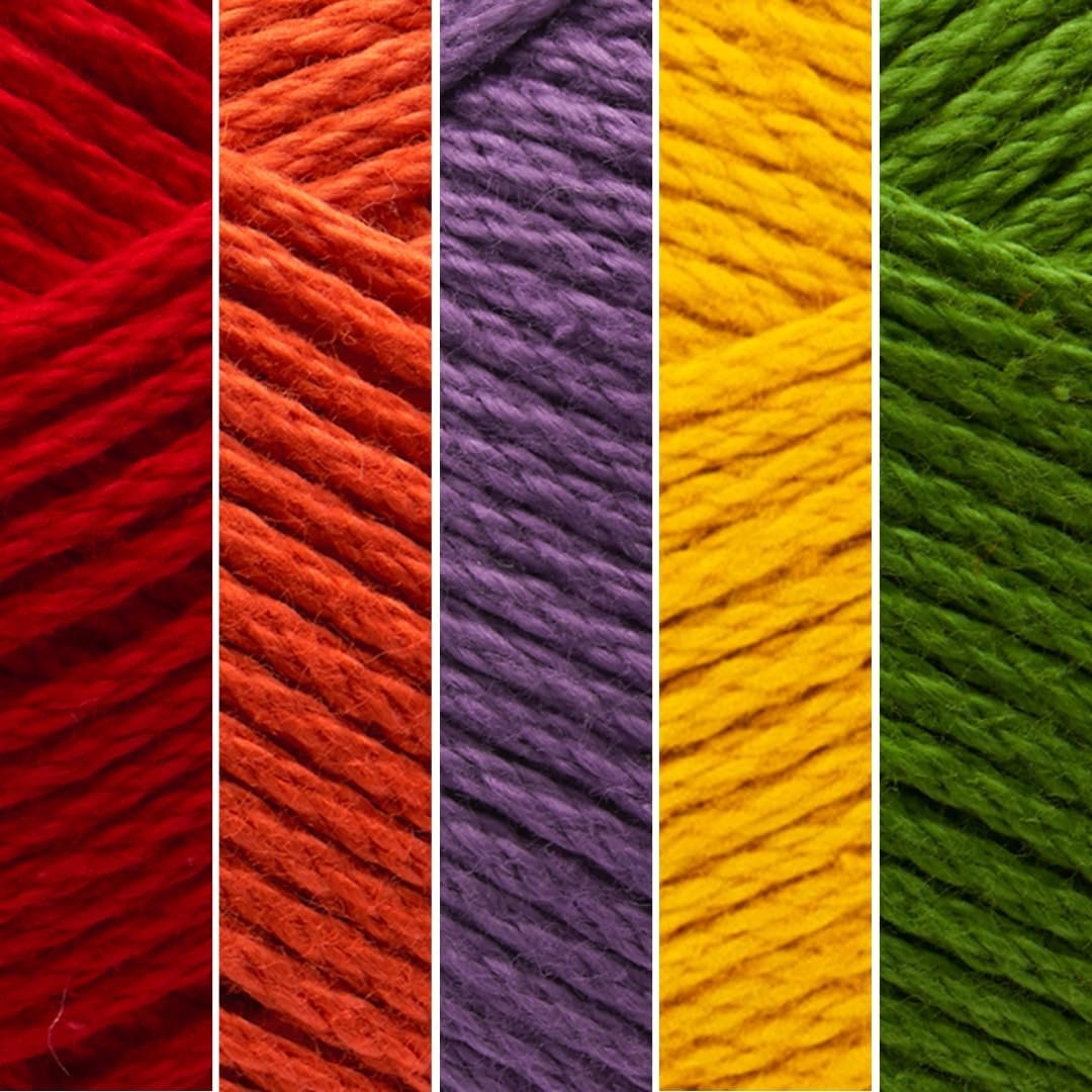 image:imageLion Brand Yarn 247 Cotton Mercerized Lightweight Yarn for Knitting Crochet and Crafts Tea Party 5 Pack Multicolor Pack of Natural Fiber for Breathable Tops Durable Bags and Dish ClothsMarquee