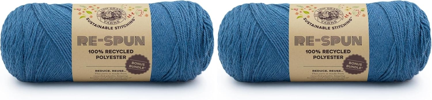 image:imageLion Brand Yarn Respun Bonus Bundle Yarn for Knitting and Crocheting 1 Pack WineAegean