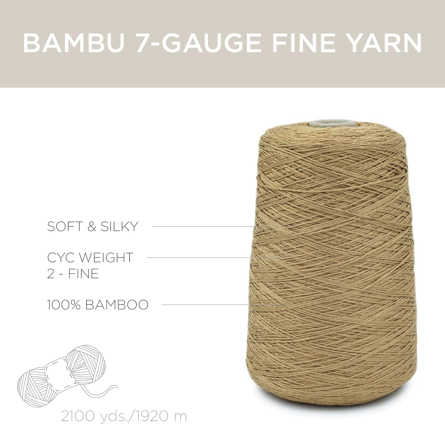 image:imageSilk City Fibers Bambu 7gg 100 Viscose derived from Bamboo Yarn for Machine Knitting Weaving and Crochet Cyclamen 1 Cone Designer Yarn for Garments Soft Shawls and Fingering Weight ProjectsFig