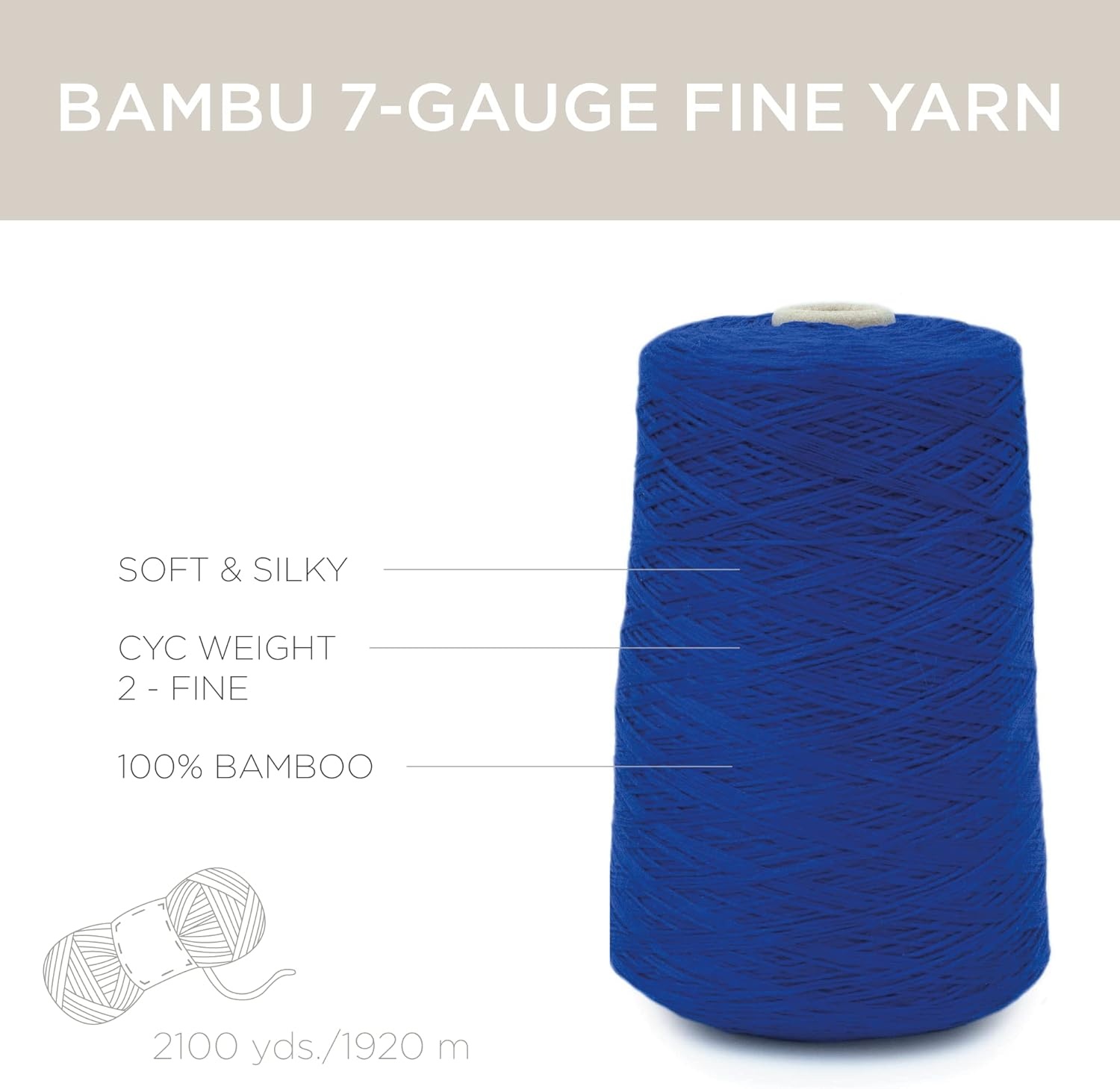 image:imageSilk City Fibers Bambu 7gg 100 Viscose derived from Bamboo Yarn for Machine Knitting Weaving and Crochet Cyclamen 1 Cone Designer Yarn for Garments Soft Shawls and Fingering Weight ProjectsLimoges
