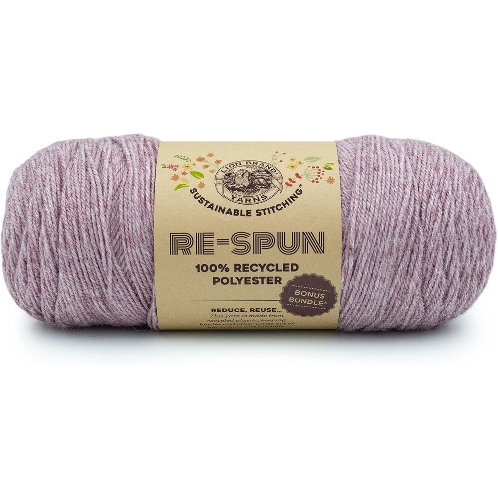 image:imageLion Brand Yarn Respun Bonus Bundle Yarn for Knitting and Crocheting 1 Pack WineBlush