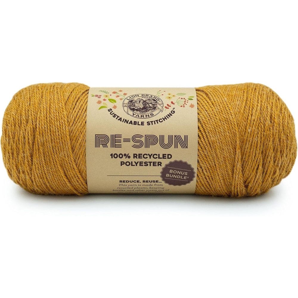 image:imageLion Brand Yarn Respun Bonus Bundle Yarn for Knitting and Crocheting 1 Pack WineCornsilk