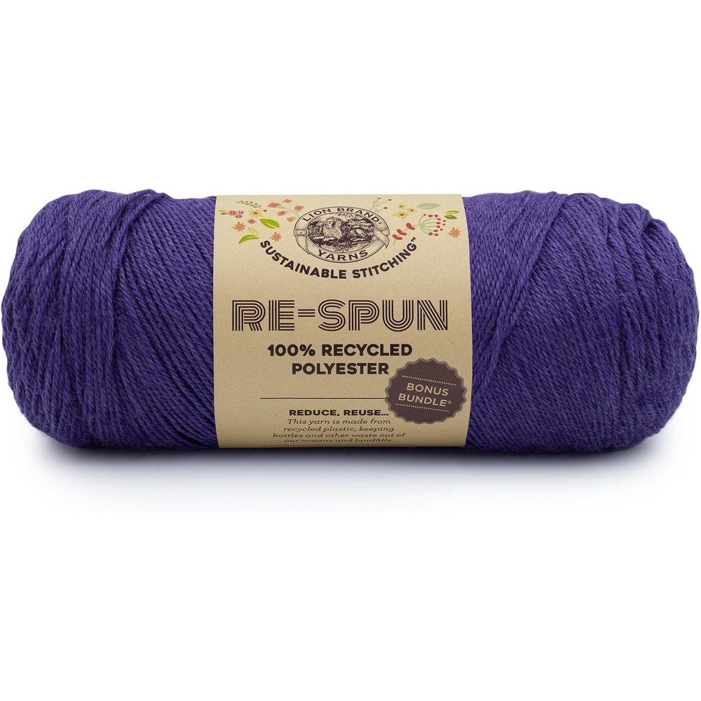 image:imageLion Brand Yarn Respun Bonus Bundle Yarn for Knitting and Crocheting 1 Pack WineHeliotrope