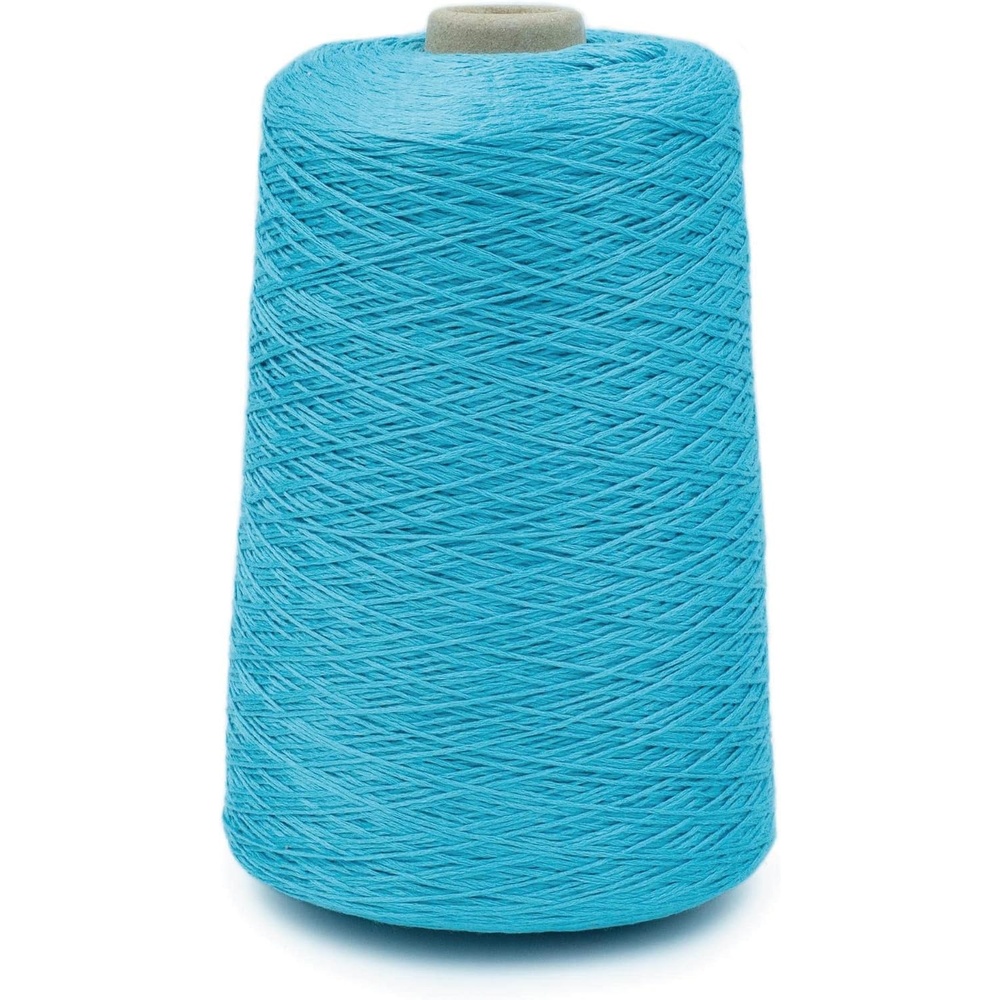 image:imageSilk City Fibers Bambu 7gg 100 Viscose derived from Bamboo Yarn for Machine Knitting Weaving and Crochet Cyclamen 1 Cone Designer Yarn for Garments Soft Shawls and Fingering Weight ProjectsTide Blue