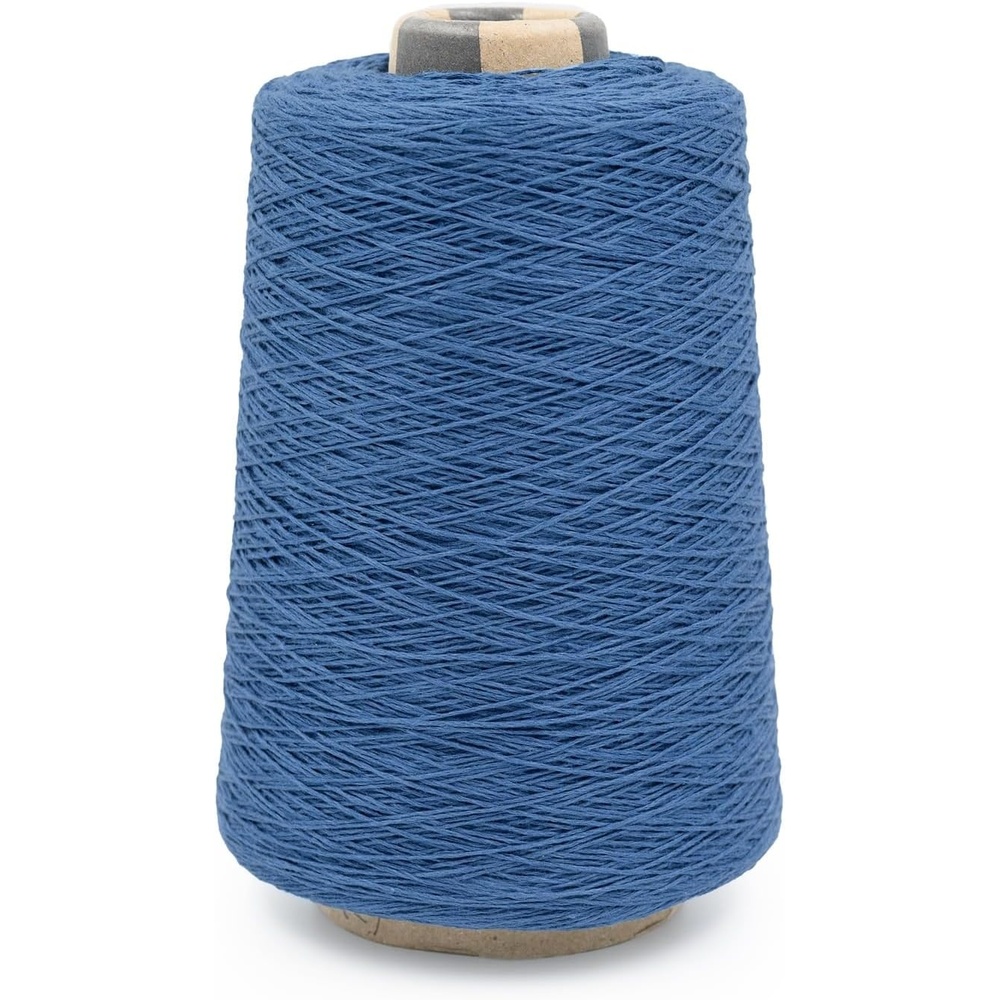 image:imageSilk City Fibers Linen 7 100 Fine Linen Yarn for Machine Knitting Weaving and Crochet Tin 1 Cone Designer Yarn for Premium Garments Soft Shawls and Sport Weight ProjectsBlue Jeans