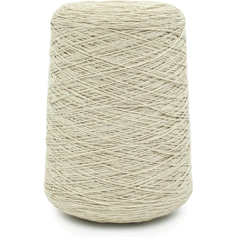 image:imageSilk City Fibers Linen 7 100 Fine Linen Yarn for Machine Knitting Weaving and Crochet Tin 1 Cone Designer Yarn for Premium Garments Soft Shawls and Sport Weight ProjectsDune