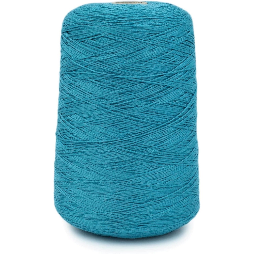 image:imageSilk City Fibers Bambu 7gg 100 Viscose from Bamboo Mint 1 Cone  Designer Yarn for Machine Knitting Weaving and Crochet Garments Soft Shawls and Fingering Weight ProjectsBlue Fin