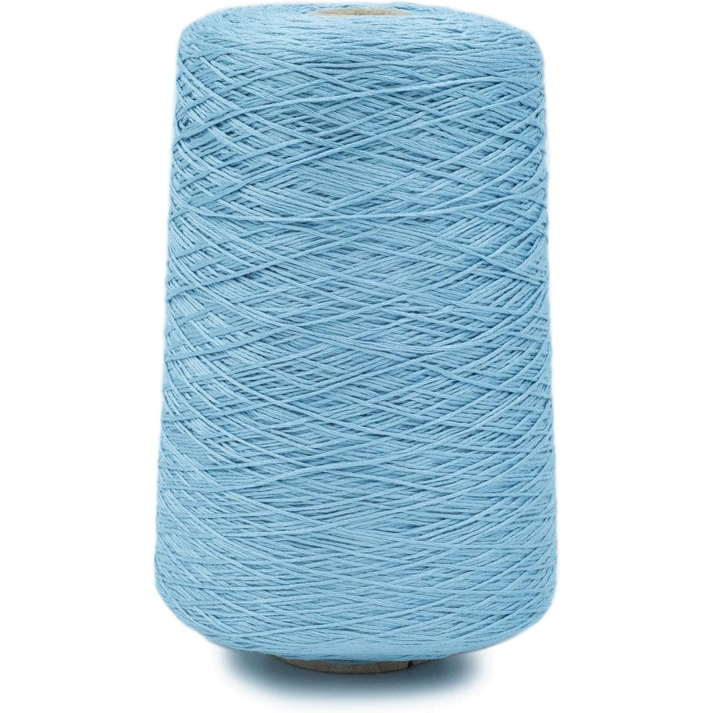 image:imageSilk City Fibers Bambu 7gg 100 Viscose from Bamboo Mint 1 Cone Designer Yarn for Machine Knitting Weaving and Crochet Garments Soft Shawls and Fingering Weight ProjectsBlue Mist
