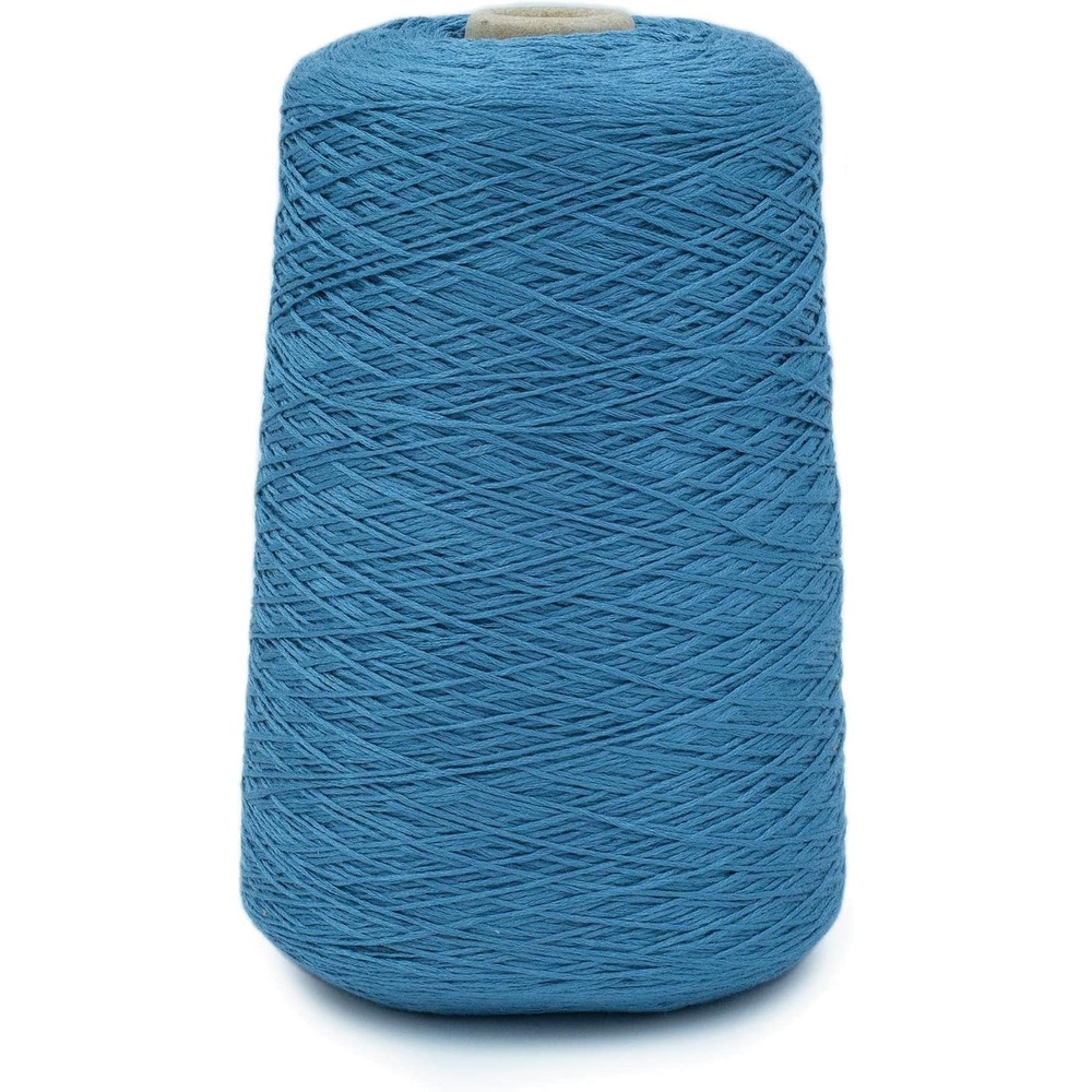 image:imageSilk City Fibers Bambu 7gg 100 Viscose from Bamboo Mint 1 Cone  Designer Yarn for Machine Knitting Weaving and Crochet Garments Soft Shawls and Fingering Weight ProjectsSmokey Blue