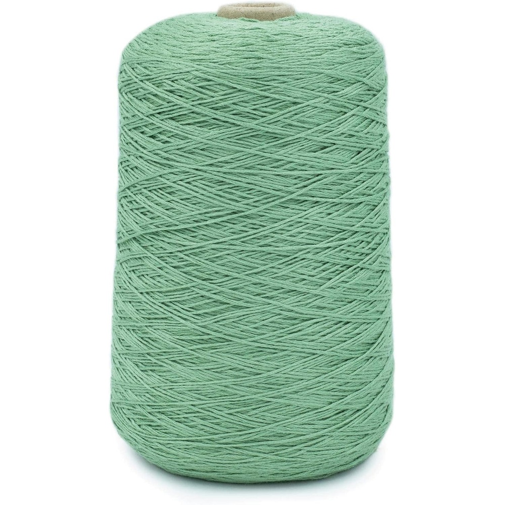 image:imageSilk City Fibers Bambu 7gg 100 Viscose from Bamboo Mint 1 Cone  Designer Yarn for Machine Knitting Weaving and Crochet Garments Soft Shawls and Fingering Weight ProjectsCilantro
