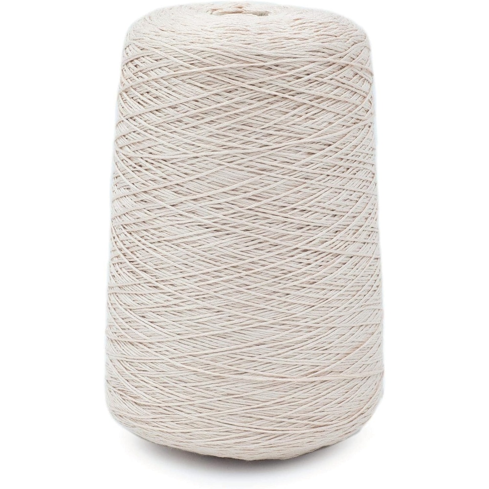 image:imageSilk City Fibers Bambu 7gg 100 Viscose from Bamboo Mint 1 Cone  Designer Yarn for Machine Knitting Weaving and Crochet Garments Soft Shawls and Fingering Weight ProjectsSand