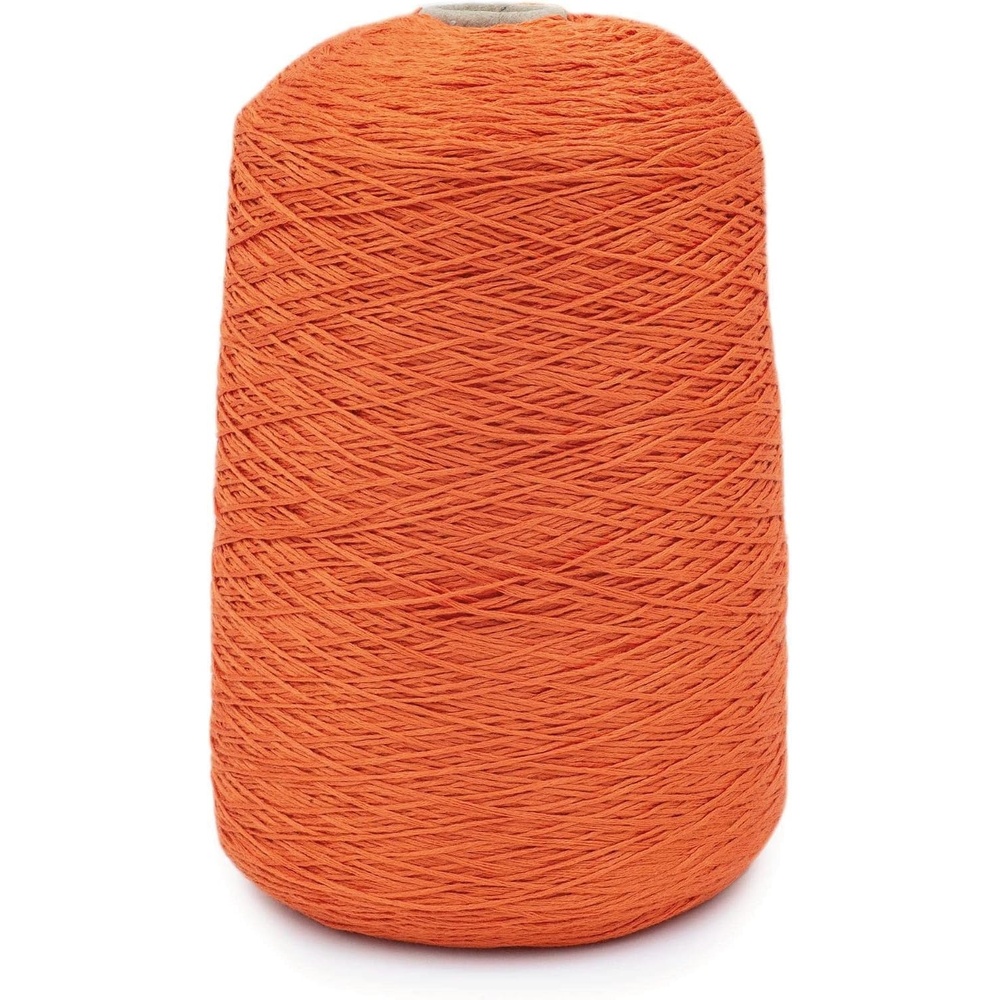 image:imageSilk City Fibers Bambu 7gg 100 Viscose from Bamboo Mint 1 Cone  Designer Yarn for Machine Knitting Weaving and Crochet Garments Soft Shawls and Fingering Weight ProjectsPumpkin