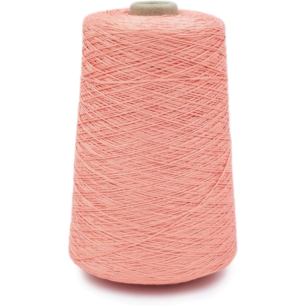 image:imageSilk City Fibers Bambu 7gg 100 Viscose from Bamboo Mint 1 Cone  Designer Yarn for Machine Knitting Weaving and Crochet Garments Soft Shawls and Fingering Weight ProjectsCoral