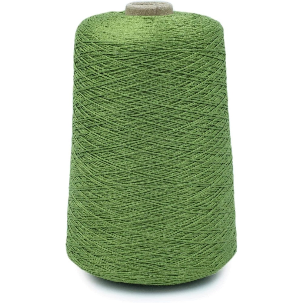 image:imageSilk City Fibers Bambu 7gg 100 Viscose from Bamboo Mint 1 Cone  Designer Yarn for Machine Knitting Weaving and Crochet Garments Soft Shawls and Fingering Weight ProjectsOlive