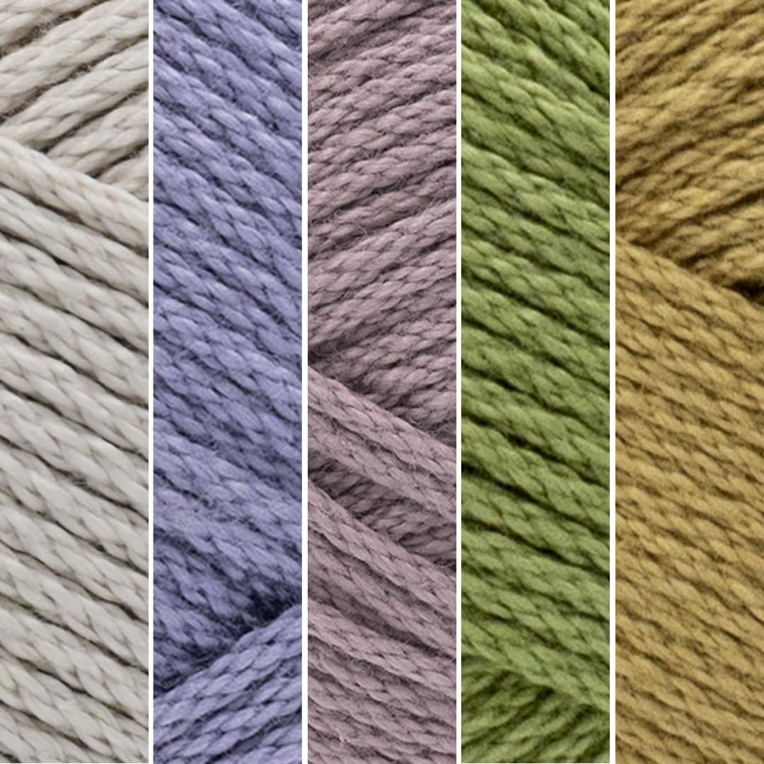 image:imageLion Brand Yarn 247 Cotton Mercerized Lightweight Yarn for Knitting Crochet and Crafts Beachcomber 5 Pack Multicolor Pack of Natural Fiber for Breathable Tops Durable Bags and Dish ClothsRocky Mountains
