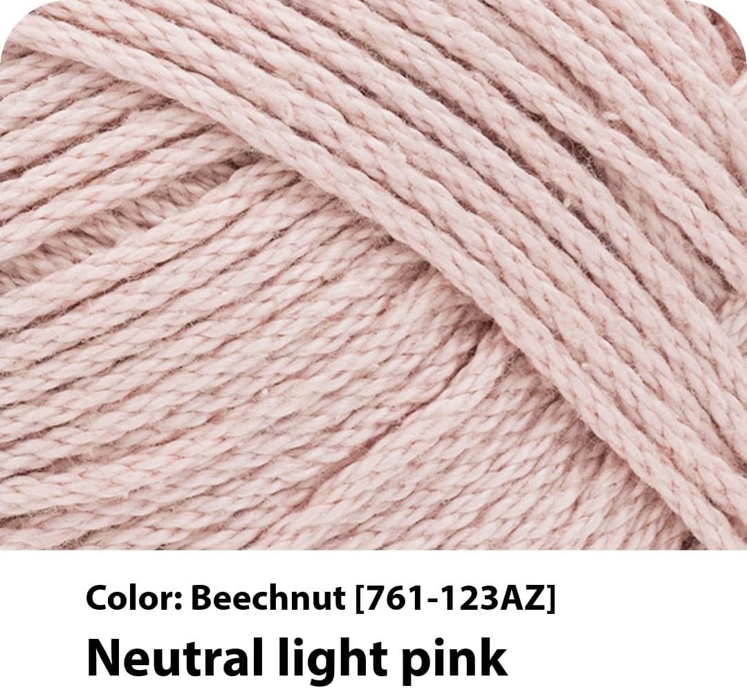 image:imageLion Brand Yarn 247 Cotton Mercerized Lightweight Yarn for Knitting Crochet and Crafts Beachcomber 5 Pack Multicolor Pack of Natural Fiber for Breathable Tops Durable Bags and Dish ClothsBeechnut