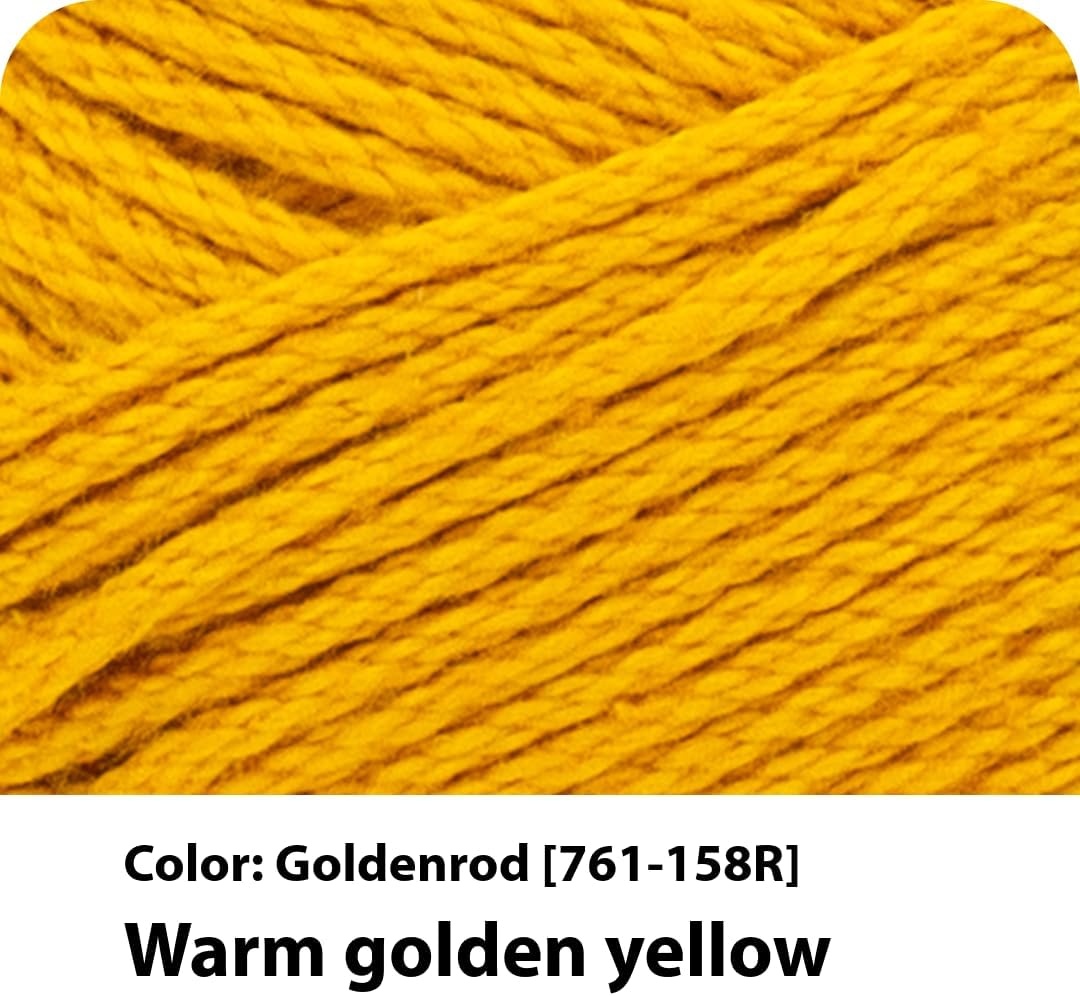 image:imageLion Brand Yarn 247 Cotton Mercerized Lightweight Yarn for Knitting Crochet and Crafts Beachcomber 5 Pack Multicolor Pack of Natural Fiber for Breathable Tops Durable Bags and Dish ClothsGoldenrod