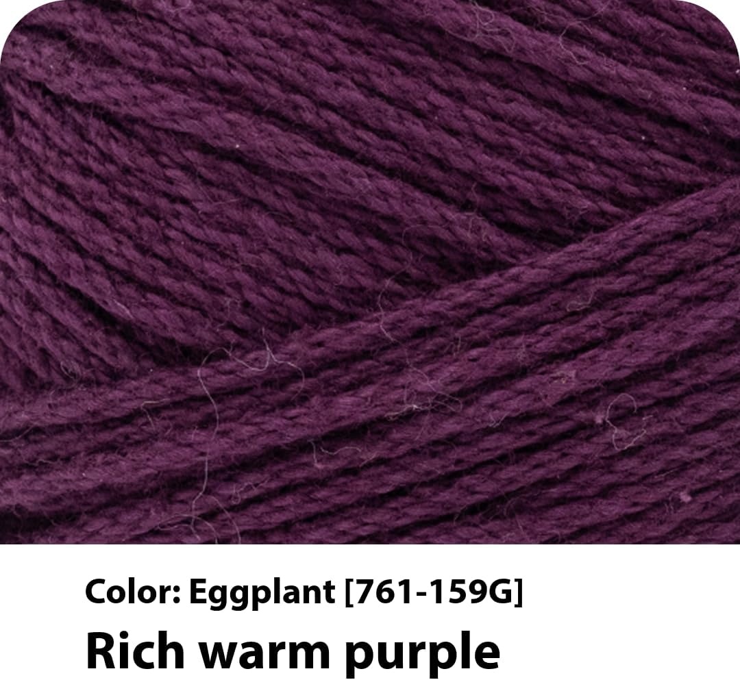 image:imageLion Brand Yarn 247 Cotton Mercerized Lightweight Yarn for Knitting Crochet and Crafts Beachcomber 5 Pack Multicolor Pack of Natural Fiber for Breathable Tops Durable Bags and Dish ClothsEggplant