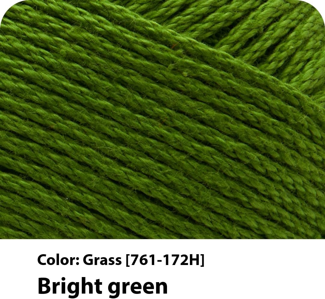 image:imageLion Brand Yarn 247 Cotton Mercerized Lightweight Yarn for Knitting Crochet and Crafts Beachcomber 5 Pack Multicolor Pack of Natural Fiber for Breathable Tops Durable Bags and Dish ClothsGrass