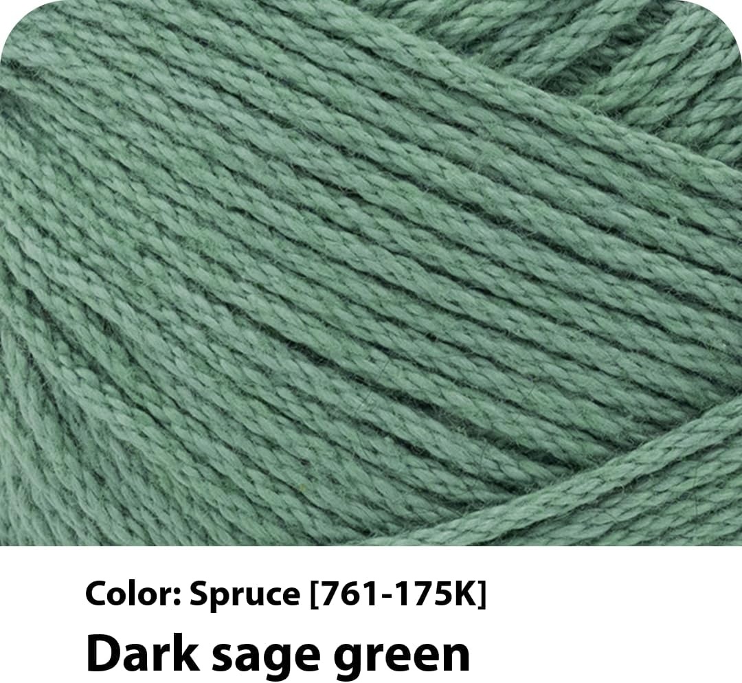 image:imageLion Brand Yarn 247 Cotton Mercerized Lightweight Yarn for Knitting Crochet and Crafts Beachcomber 5 Pack Multicolor Pack of Natural Fiber for Breathable Tops Durable Bags and Dish ClothsSpruce