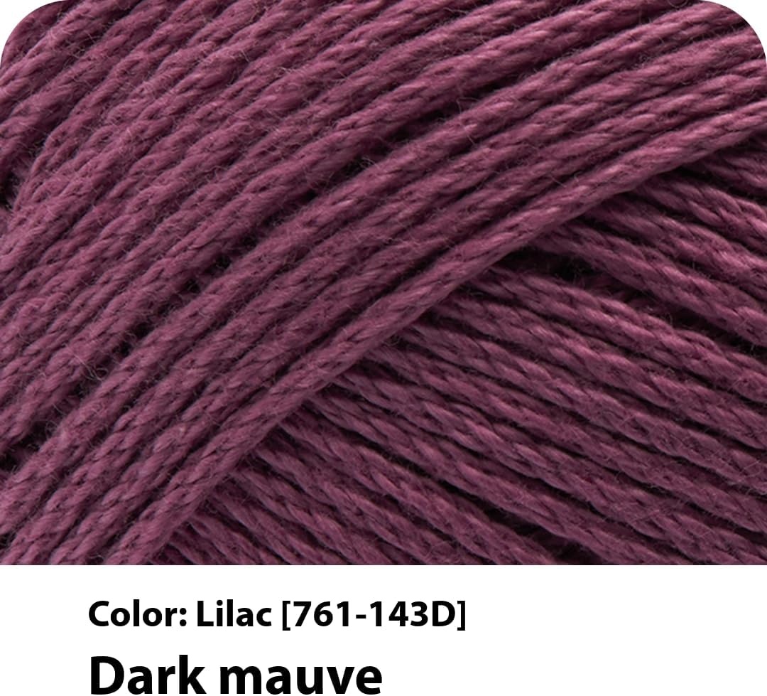 image:imageLion Brand Yarn 247 Cotton Mercerized Lightweight Yarn for Knitting Crochet and Crafts Beachcomber 5 Pack Multicolor Pack of Natural Fiber for Breathable Tops Durable Bags and Dish ClothsLilac