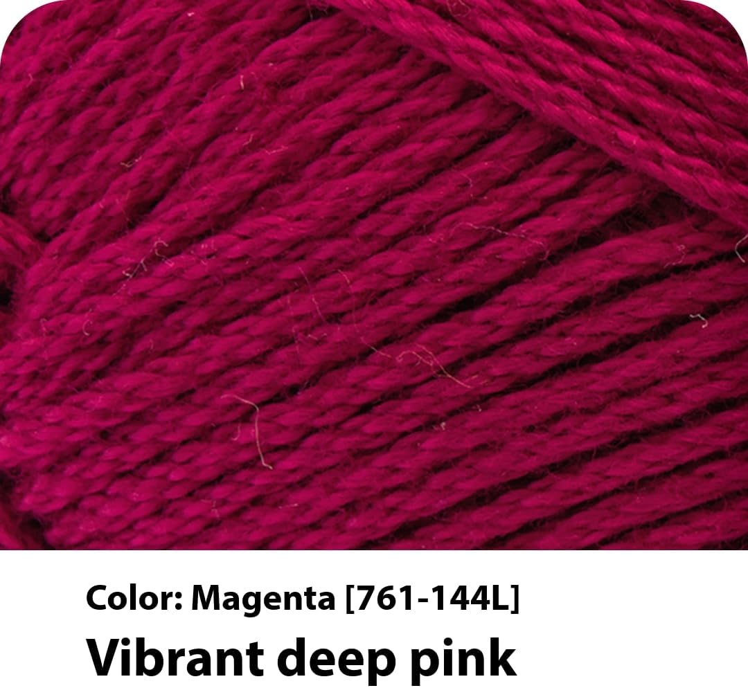 image:imageLion Brand Yarn 247 Cotton Mercerized Lightweight Yarn for Knitting Crochet and Crafts Beachcomber 5 Pack Multicolor Pack of Natural Fiber for Breathable Tops Durable Bags and Dish ClothsMagenta