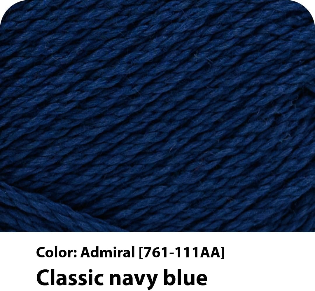 image:imageLion Brand Yarn 247 Cotton Mercerized Lightweight Yarn for Knitting Crochet and Crafts Beachcomber 5 Pack Multicolor Pack of Natural Fiber for Breathable Tops Durable Bags and Dish ClothsNavy