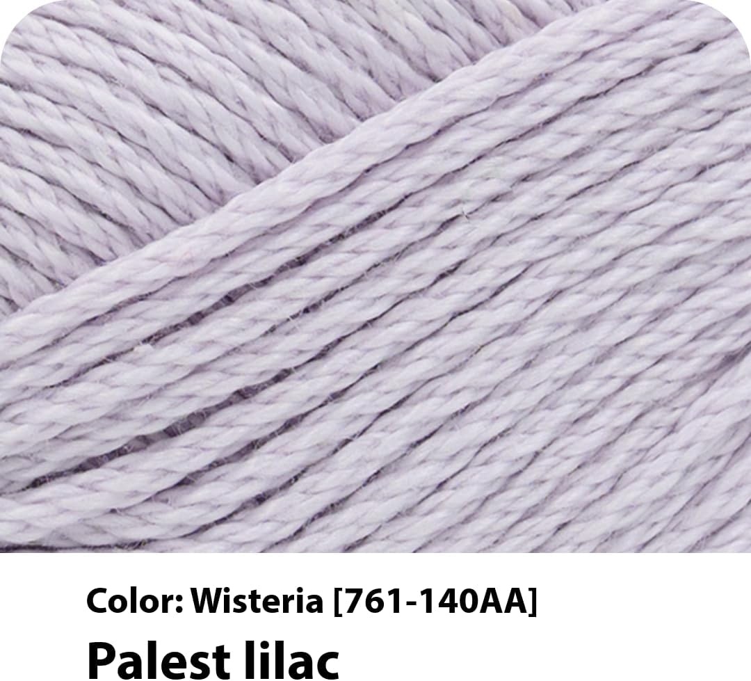 image:imageLion Brand Yarn 247 Cotton Mercerized Lightweight Yarn for Knitting Crochet and Crafts Beachcomber 5 Pack Multicolor Pack of Natural Fiber for Breathable Tops Durable Bags and Dish ClothsWisteria