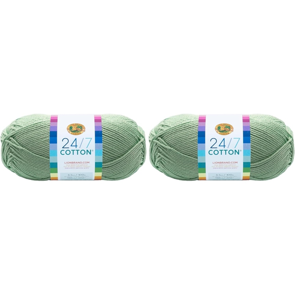 image:imageLion Brand Yarn 247 Cotton Mercerized Lightweight Yarn for Knitting Crochet and Crafts Beachcomber 5 Pack Multicolor Pack of Natural Fiber for Breathable Tops Durable Bags and Dish ClothsHortel